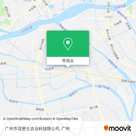 广州市花密士农业科技限公司地图