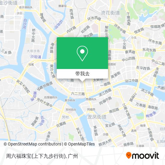周六福珠宝(上下九步行街)地图