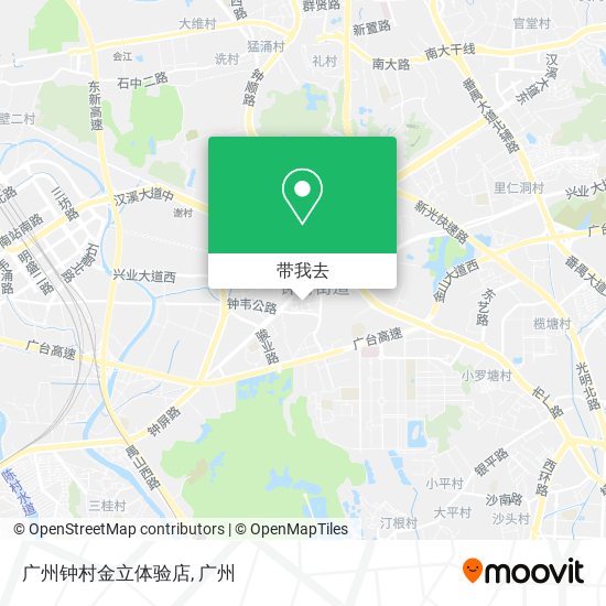 广州钟村金立体验店地图