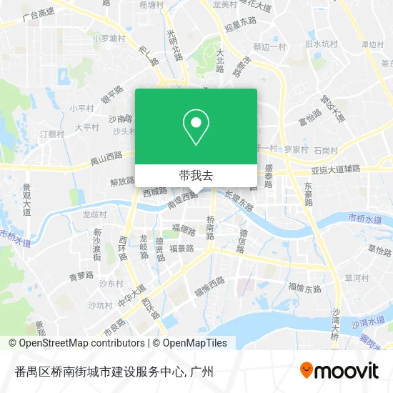 番禺区桥南街城市建设服务中心地图