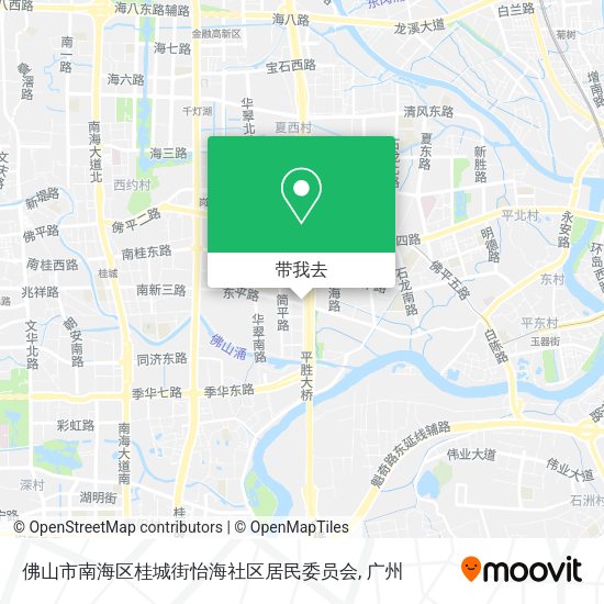 佛山市南海区桂城街怡海社区居民委员会地图