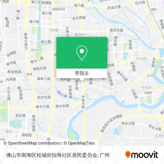 佛山市南海区桂城街怡海社区居民委员会地图