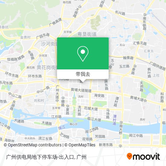 广州供电局地下停车场-出入口地图