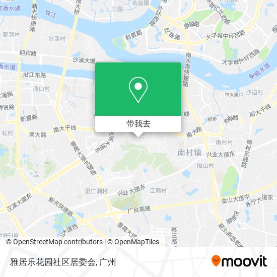 雅居乐花园社区居委会地图