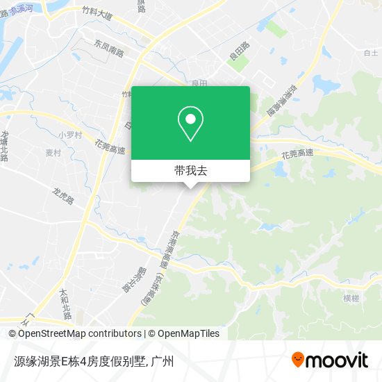 源缘湖景E栋4房度假别墅地图