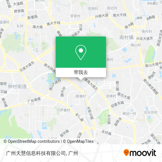 广州天慧信息科技有限公司地图