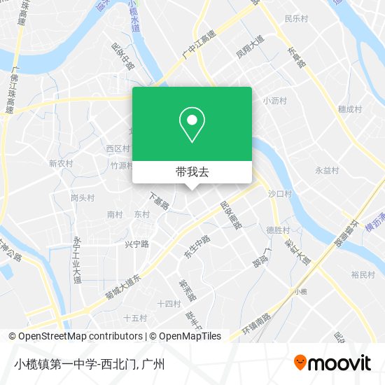 小榄镇第一中学-西北门地图