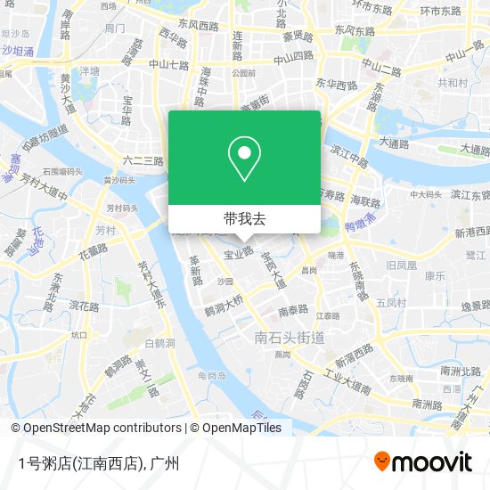 1号粥店(江南西店)地图