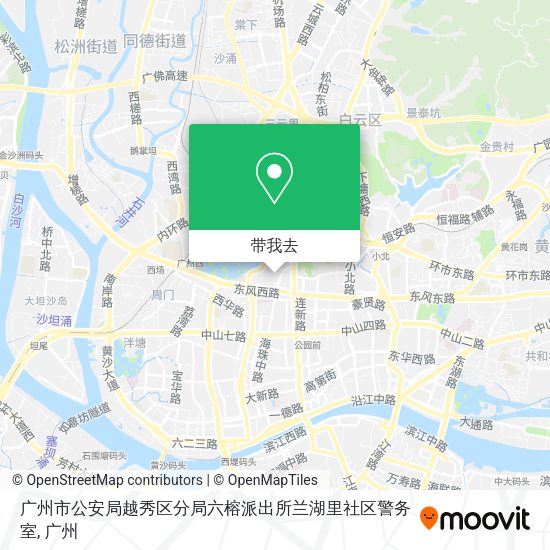 广州市公安局越秀区分局六榕派出所兰湖里社区警务室地图