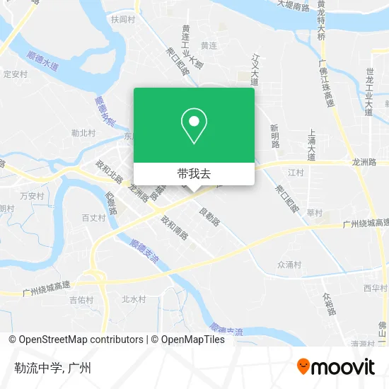 勒流中学地图