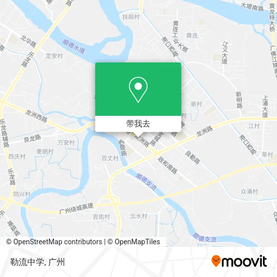 勒流中学地图