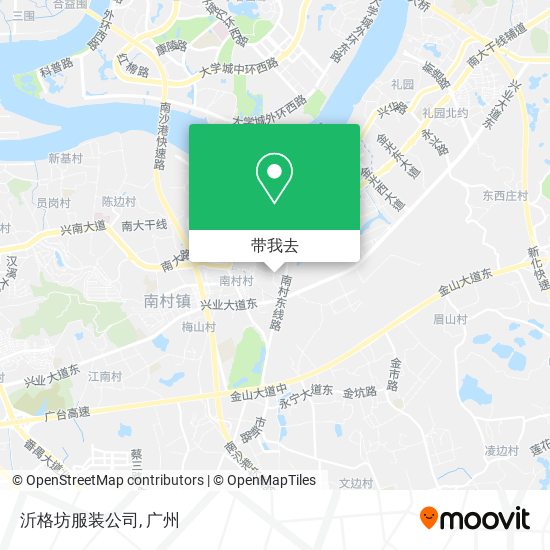 沂格坊服装公司地图