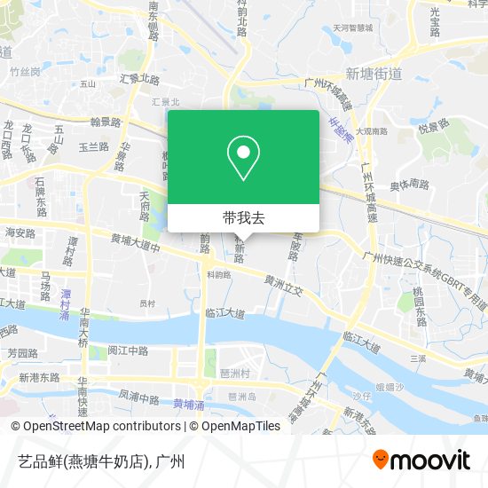 艺品鲜(燕塘牛奶店)地图