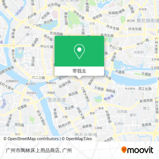 广州市陶林床上用品商店地图