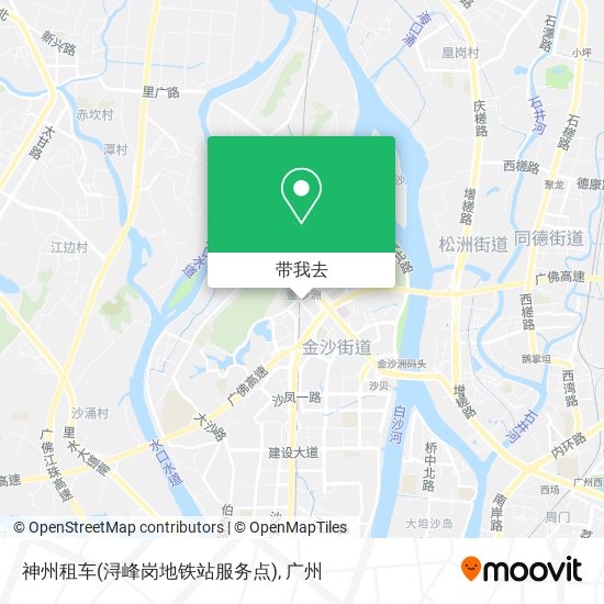 神州租车(浔峰岗地铁站服务点)地图