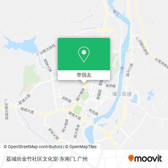 荔城街金竹社区文化室-东南门地图