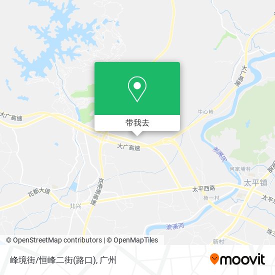 峰境街/恒峰二街(路口)地图