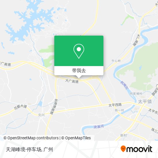 天湖峰境-停车场地图
