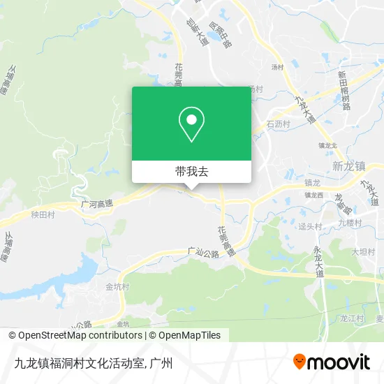 九龙镇福洞村文化活动室地图