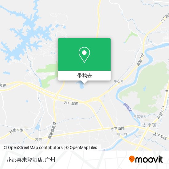 花都喜来登酒店地图