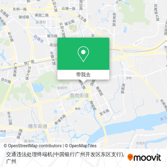 交通违法处理终端机(中国银行广州开发区东区支行)地图