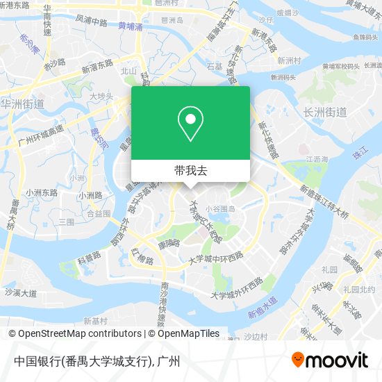 中国银行(番禺大学城支行)地图