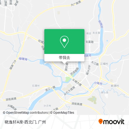晓逸轩A座-西北门地图