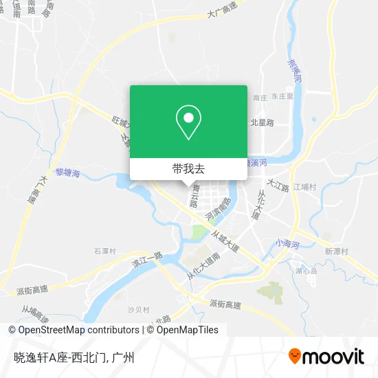 晓逸轩A座-西北门地图