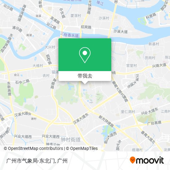 广州市气象局-东北门地图