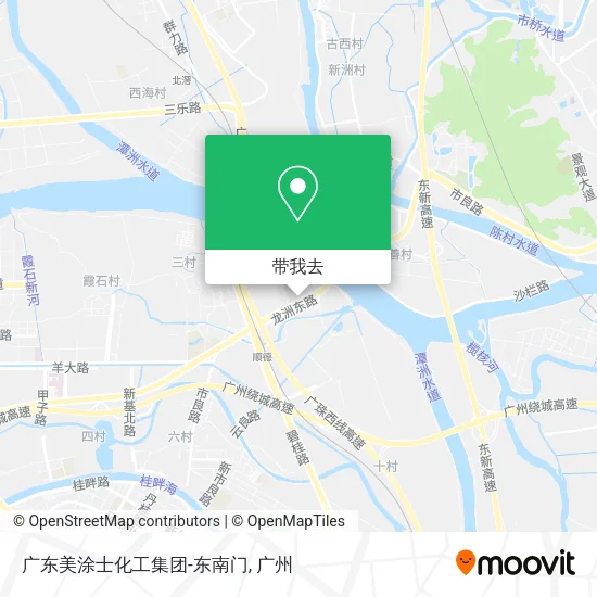 广东美涂士化工集团-东南门地图
