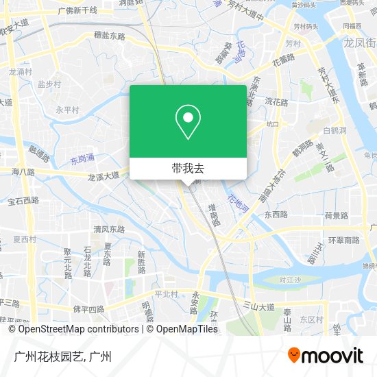 广州花枝园艺地图