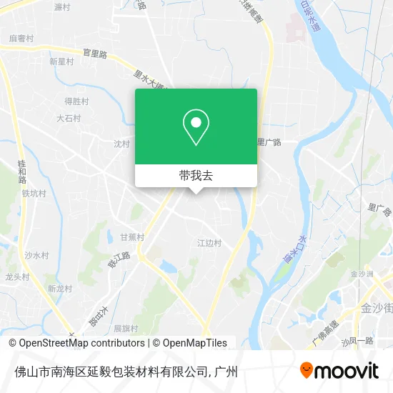 佛山市南海区延毅包装材料有限公司地图