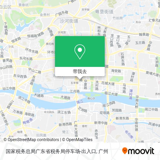 国家税务总局广东省税务局停车场-出入口地图
