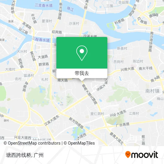 塘西跨线桥地图