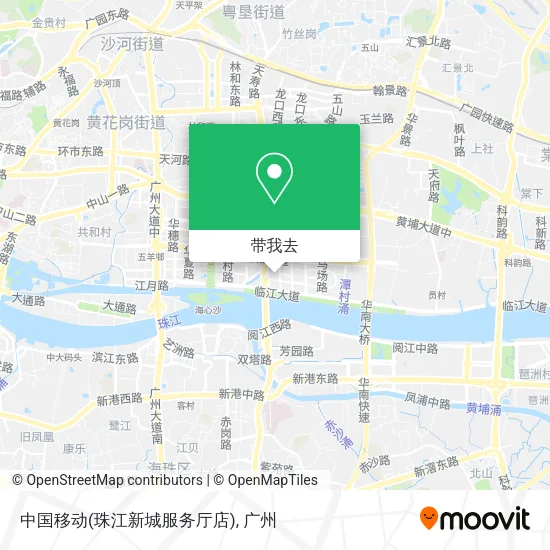 中国移动(珠江新城服务厅店)地图