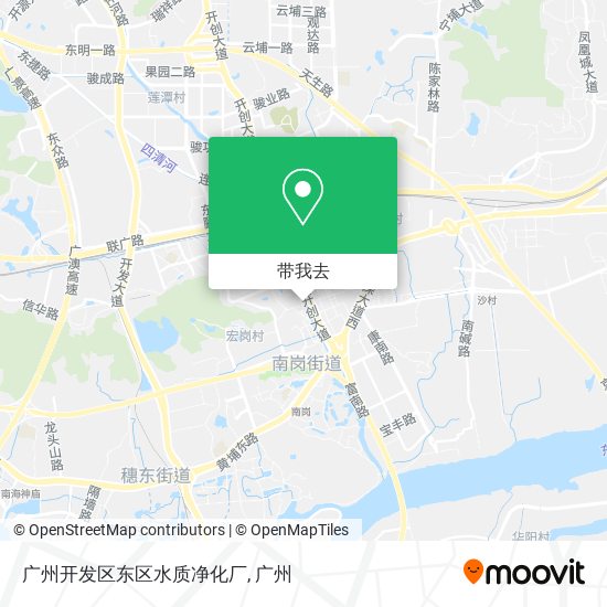 广州开发区东区水质净化厂地图