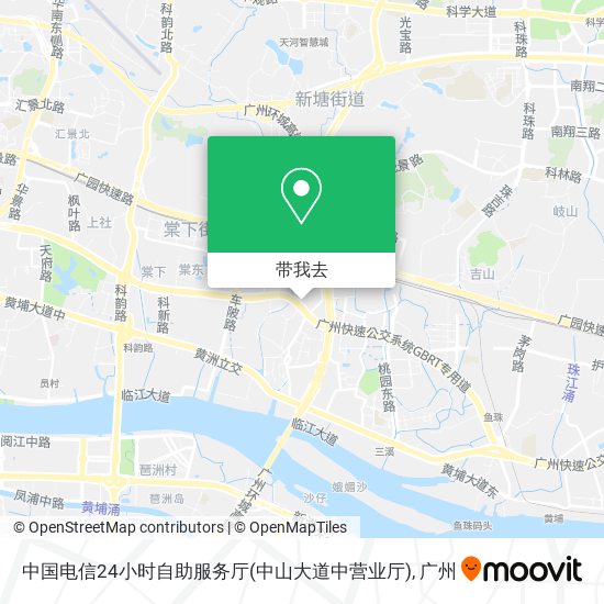 中国电信24小时自助服务厅(中山大道中营业厅)地图