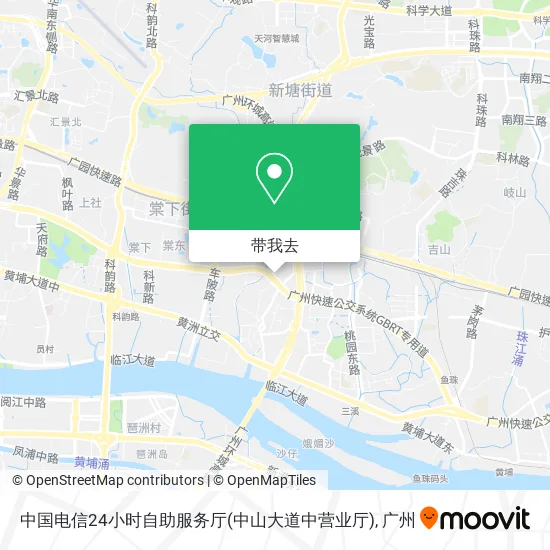 中国电信24小时自助服务厅(中山大道中营业厅)地图