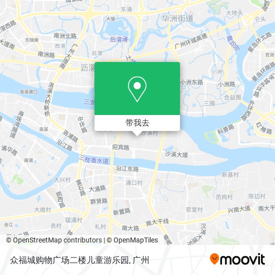众福城购物广场二楼儿童游乐园地图