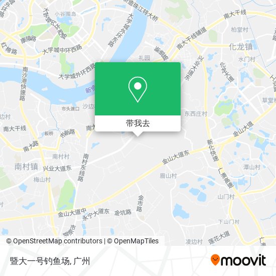 暨大一号钓鱼场地图