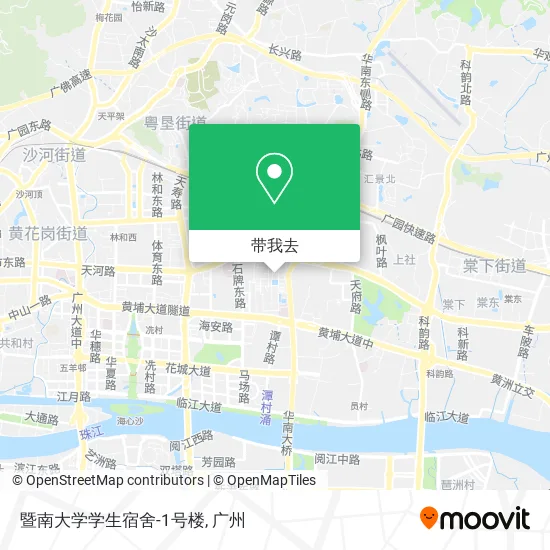 暨南大学学生宿舍-1号楼地图