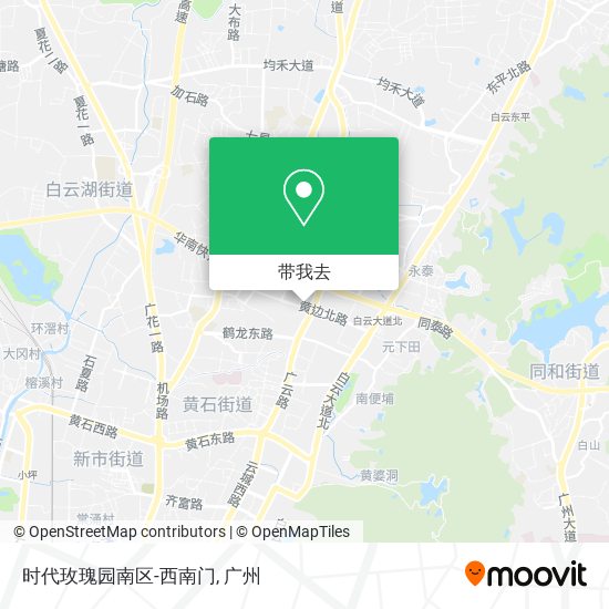 时代玫瑰园南区-西南门地图
