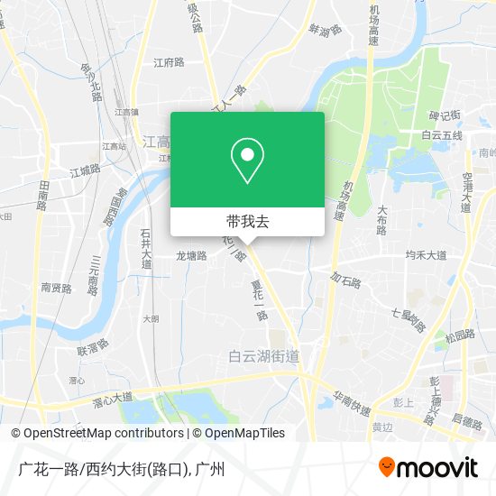 广花一路/西约大街(路口)地图