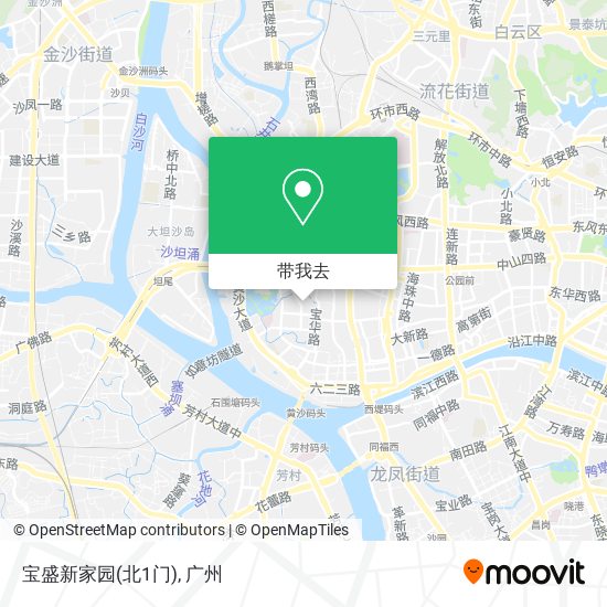 宝盛新家园(北1门)地图