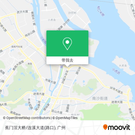 蕉门滘大桥/连溪大道(路口)地图