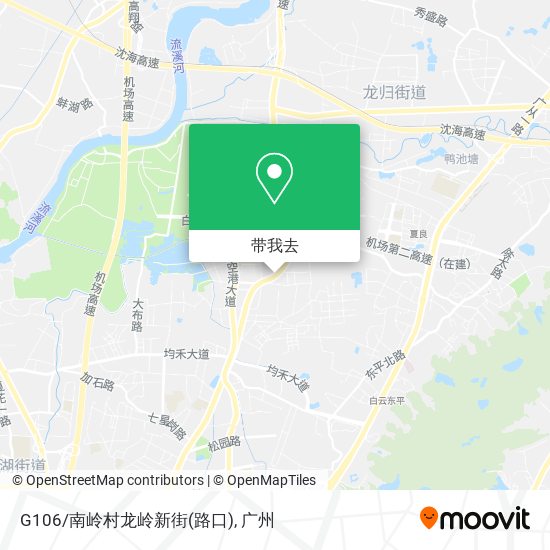 G106/南岭村龙岭新街(路口)地图