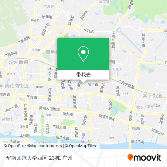 华南师范大学西区-23栋地图