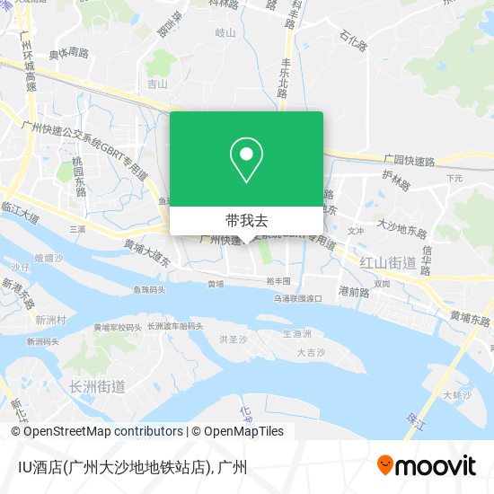 IU酒店(广州大沙地地铁站店)地图