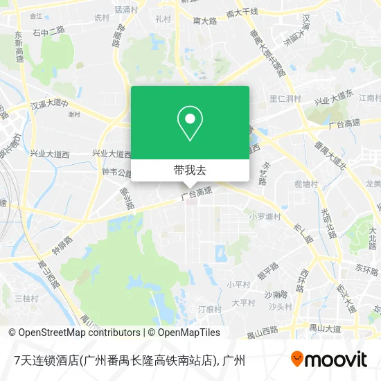 7天连锁酒店(广州番禺长隆高铁南站店)地图