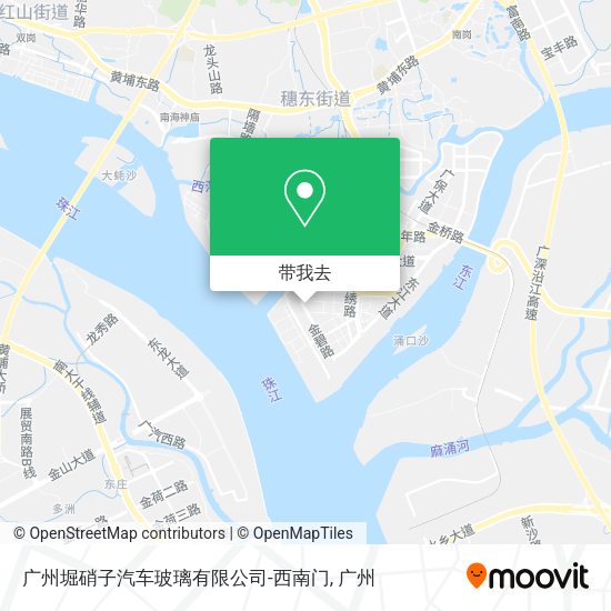 广州堀硝子汽车玻璃有限公司-西南门地图